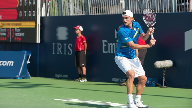 Frank Dancevic at 2014 Rogers Cup. 
