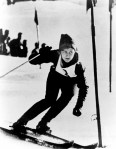 Anne Heggtveit du Canada participe au slalom en ski alpin vers une mÈdaille d'or aux Jeux olympiques d'hiver de Squaw Valley de 1960. (Photo PC/AOC)