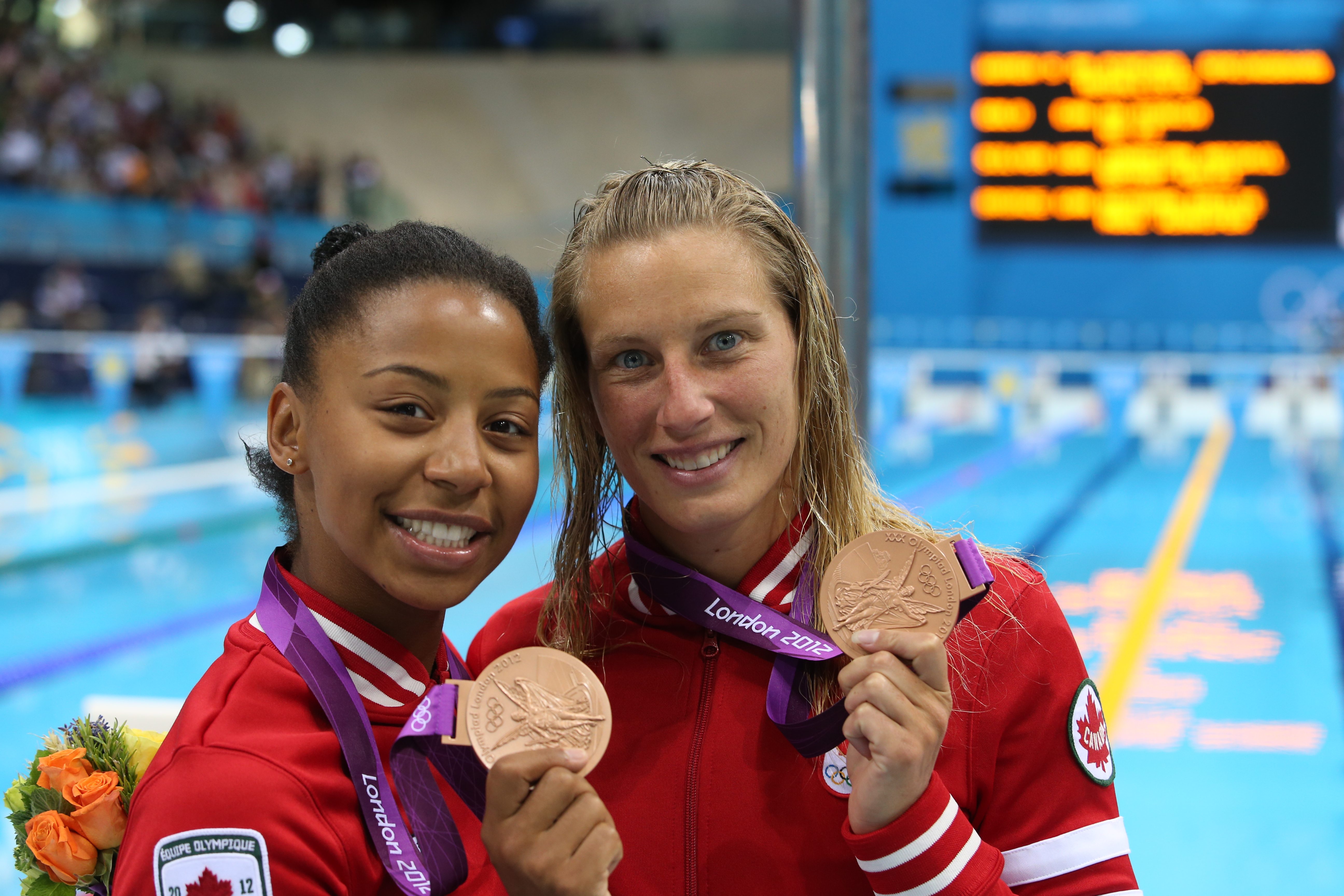 Jennifer Abel et Émilie Heymans