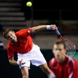 Daniel Nestor et Vasek Pospisil lors de la Coupe Davis 2014