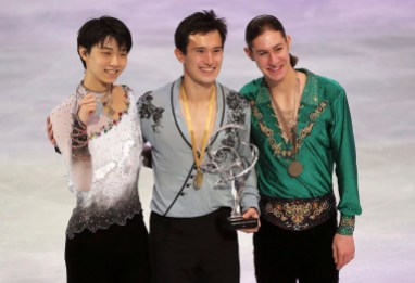 Yuzuru Hanyu, Patrick Chan, Jason Brown Yuzuru Hanyu, Patrick Chan, Jason Brown