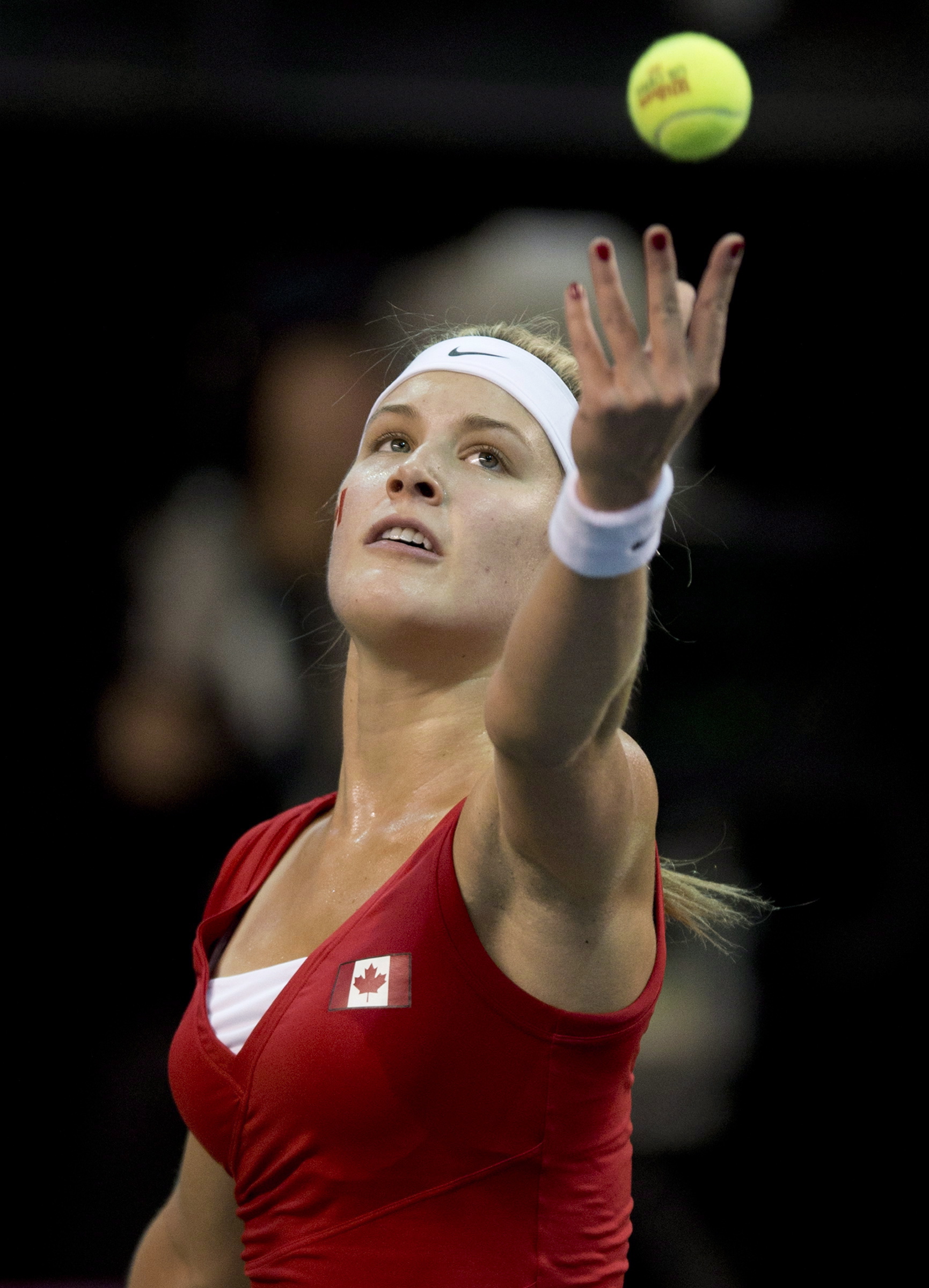 Eugenie Bouchard lors de la Fed Cud à Québec (THE CANADIAN PRESS/Jacques Boissinot)