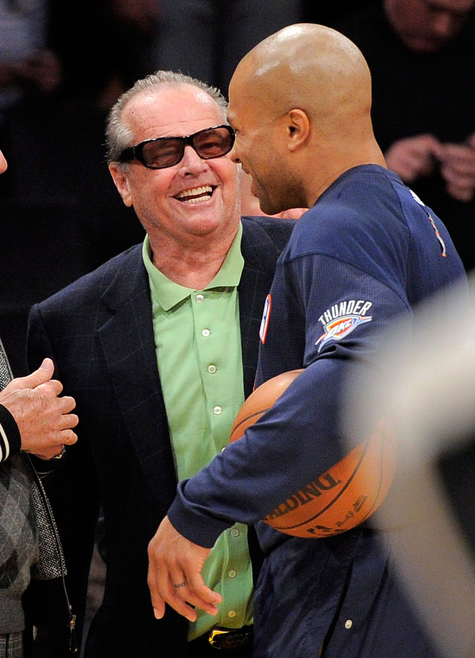 Jack Nicholson et Derek Fisher. Photo : PC