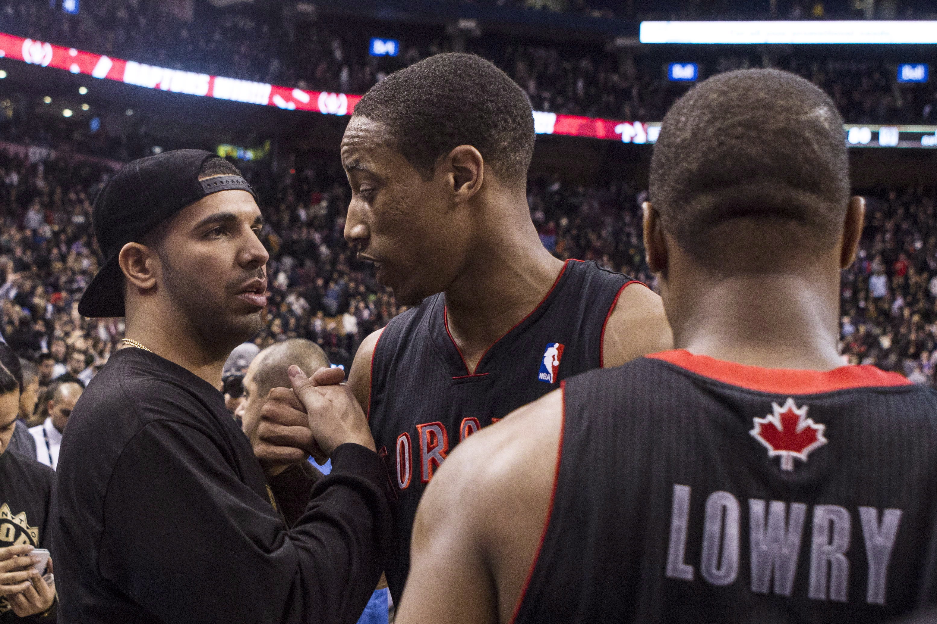 Drake et Demar Derozan. Photo : PC