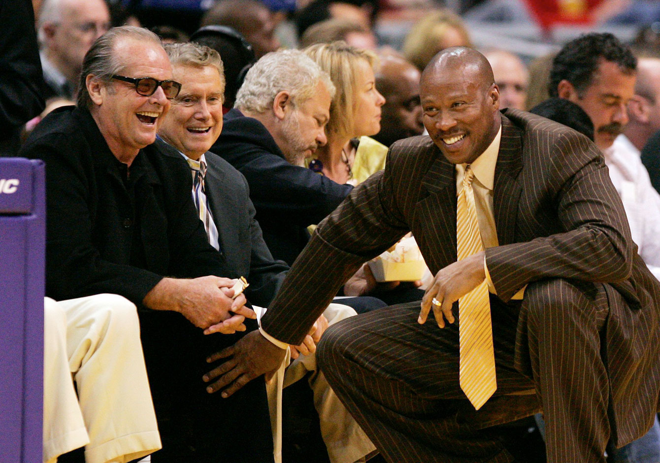 Jack Nicholson avec Byron Scott. Photo : PC
