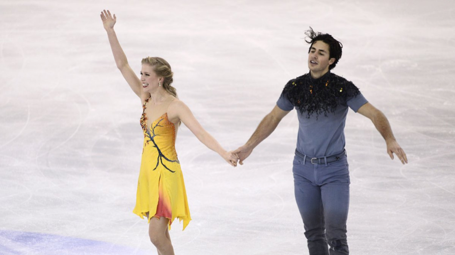 Kaitlyn Weaver et Andrew Poje.