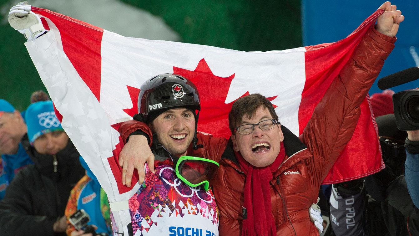 Frédéric est sans contredit le plus grand fan de son frère Alexandre Bilodeau.