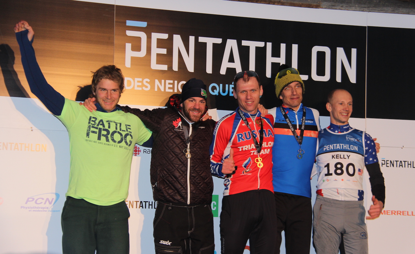 Ryan Atkins, Marc-André Bédard, Pavel Andreev, Joël Desgreniers et Ryan Kelly