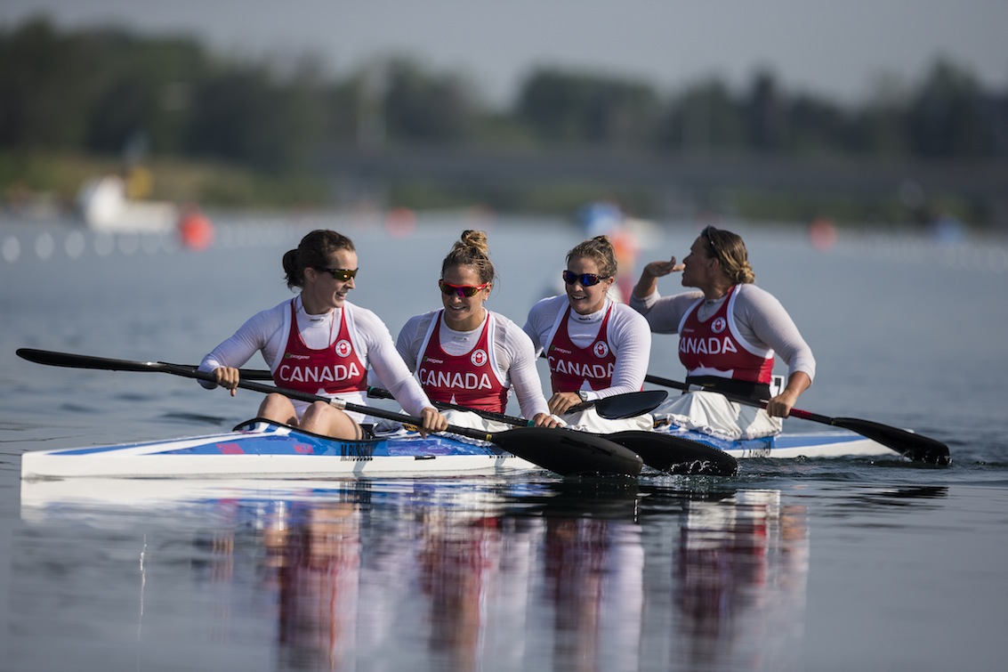 KC Fraser, Emilie Fournel Michelle Russell et Hannah Vaughan. Photo par Michael P. Hall