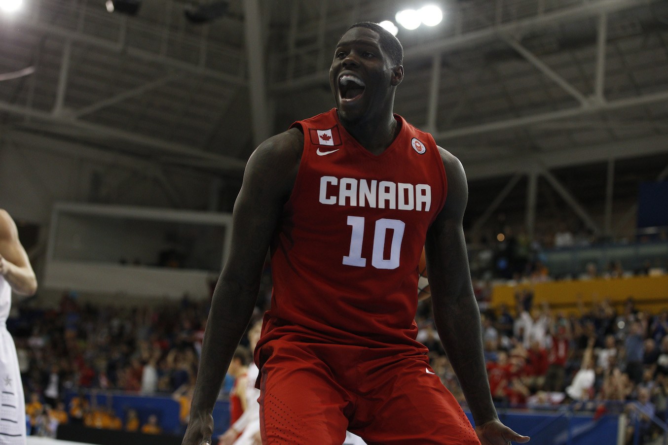 Athlète canadien célébrant