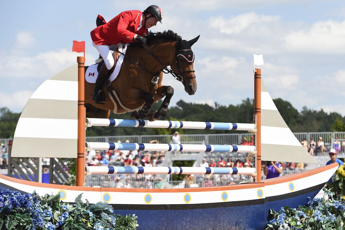Ian Millar lors des Jeux panaméricains de Toronto, à l'été 2015.