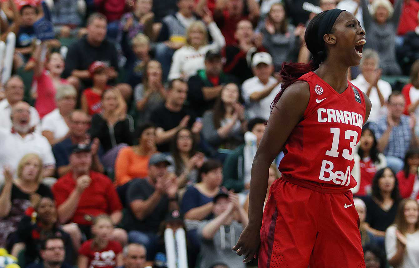 Tamara Tatham a la finale du Championnat des Amériques. (Photo: FIBA)