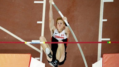 barberworlds4 Shawn Barber aux Championnats du monde d'athlétisme à Beijing, le 24 août 2015.