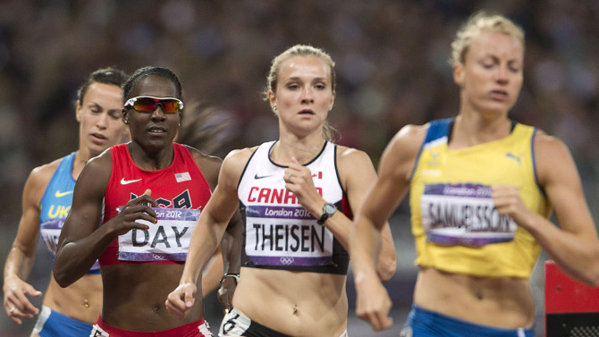 Brianne Theisen-Eaton aux Mondiaux d'athlétisme de 2015