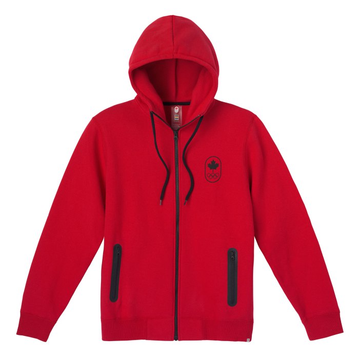 Veste à capuchon Feuille d’érable—devant 95 $