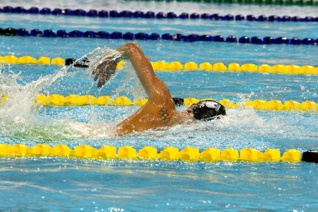 Ryan Cochrane lors des essais olympiques de Natation Canada en avril 2016.