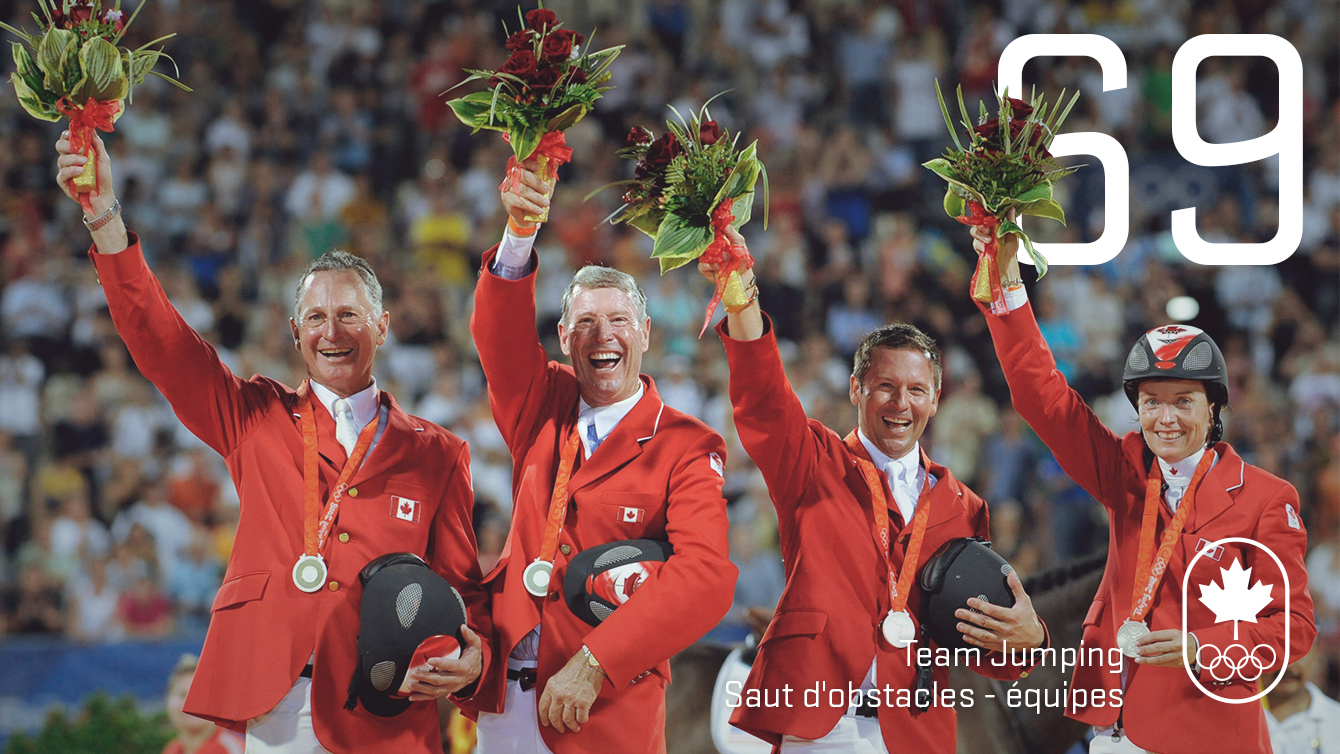 Jour 69 – Saut en équipe: Beijing 2008, sport équestre (argent)
