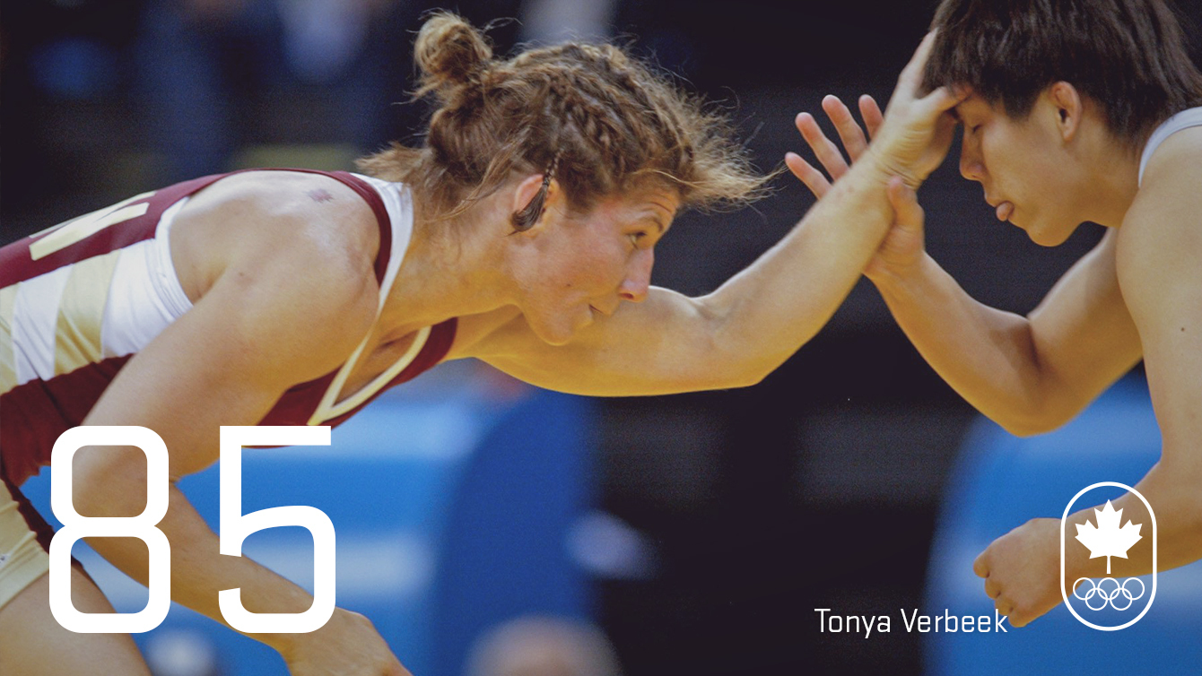 Jour 85 – Tonya Verbeek: Athènes 2004, lutte (argent)