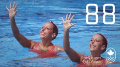 Jour 88 – Penny et Vicky Vilagos: Barcelone 1992, nage synchronisée (argent)