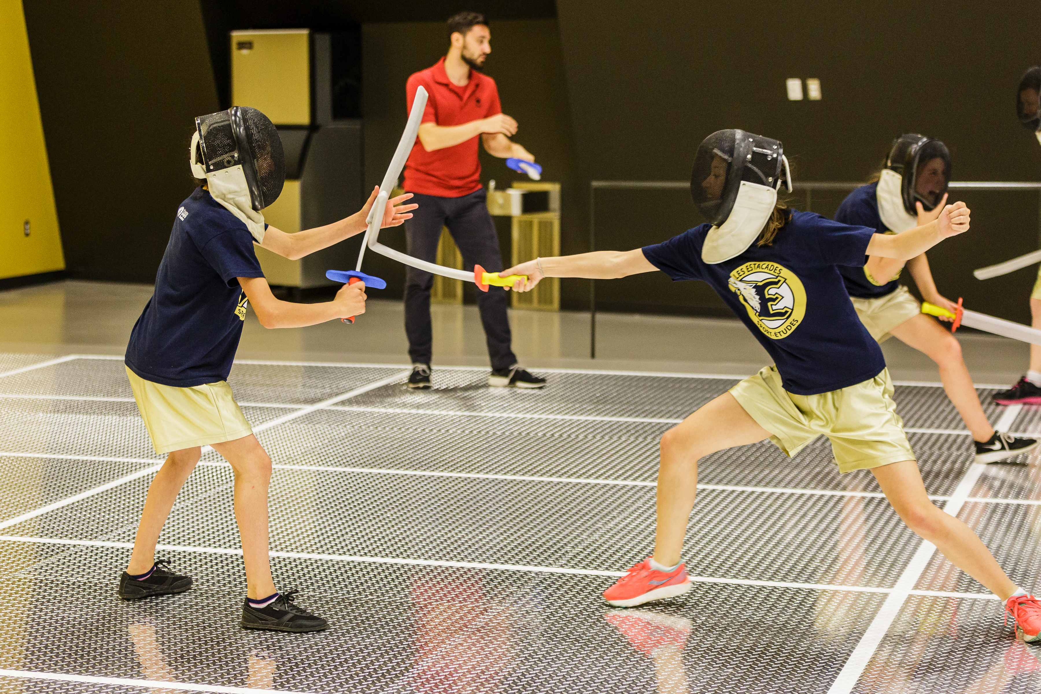 Qualifié pour Rio 2016, Joseph Polossifakis a peaufiné son entraînement avec les jeunes lors de la Journée olympique de Montréal, au stade olympique, le 10 juin 2016.
