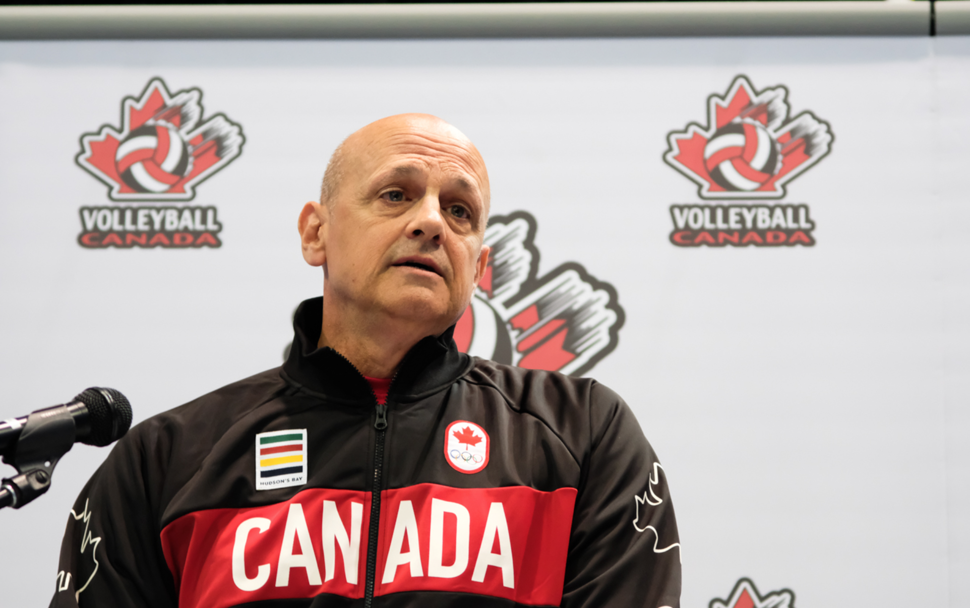 Glenn Hoag durant la présentation de l'équipe national le 22 juillet 2016, à Gatineau. (Thomas Skrlj/COC)