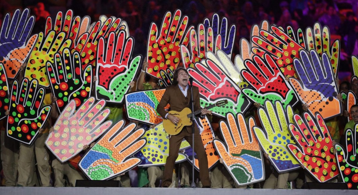 Cérémonie de clôture des Jeux olympiques de 2016, à Rio. (AP Photo/Matt Dunham)