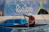 Cam Smedley et Michael Tayler au Stade des eaux vives dans la zone de Deodoro, Jeux olympiques de 2016, à Rio. David Jackson/ COC