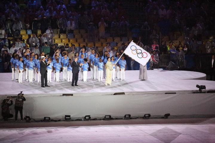 Cérémonie de clôture des Jeux olympiques de 2016, à Rio. Photo : COC