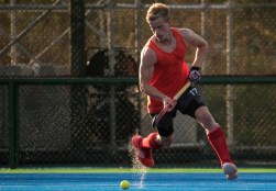 Brenden Bissett lors d’un match amical contre la Nouvelle-Zélande aux Jeux olympiques de 2016, à Rio. COC Photo by Jason Ransom