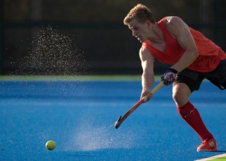 Brenden Bissett lors d’un match amical contre la Nouvelle-Zélande aux Jeux olympiques de 2016, à Rio. COC Photo by Jason Ransom