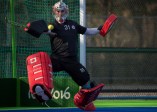 Antoni Kindler en action lors d’un match amical contre la Nouvelle-Zélande aux Jeux olympiques de 2016, à Rio. COC Photo by Jason Ransom