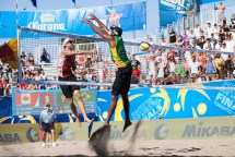 Saxton et Schalk aux finales World Tour Swatch FIVB de Toronto (Photo/Thoas Skrlj)