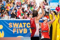 Saxton et Schalk aux finales World Tour Swatch FIVB de Toronto (Photo/Thoas Skrlj)