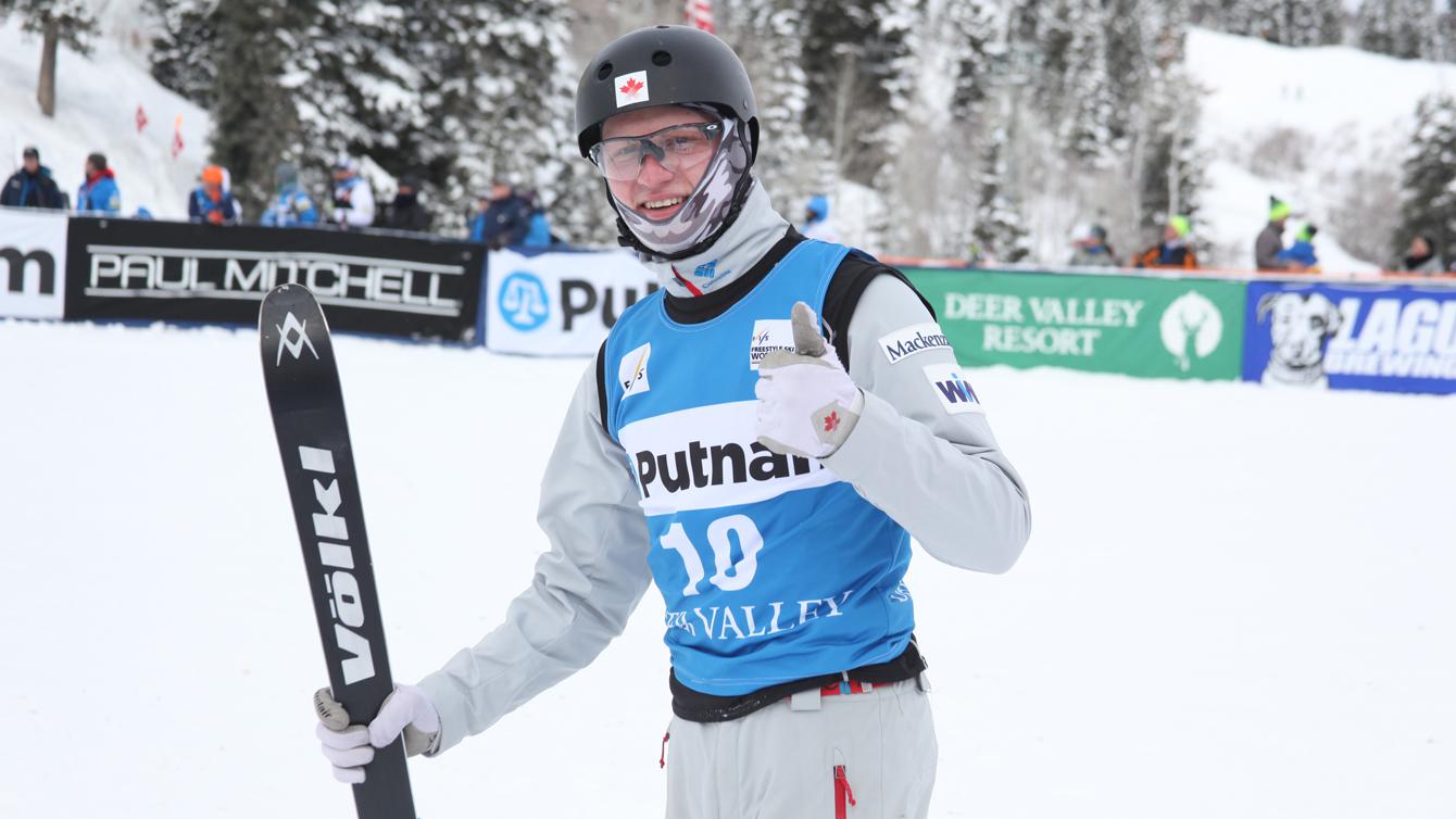 Lewis Irving participe à la Coupe du monde à Deer Valley en 2016.