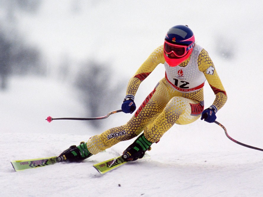 Equipe Canada - Ski Alpin - Lee Gartner Kerrin - albertville 1992 Kerrin Lee Gartner du Canada participe au ski alpin aux Jeux olympiques d'hiver d'Albertville de 1992. (PC Photo/AOC)
