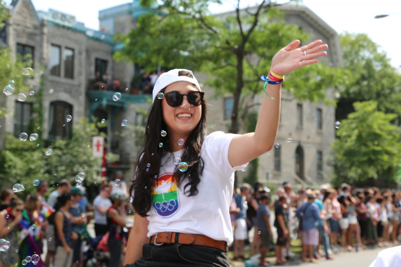 Équipe Canada lors du défilé de Fierté Montréal, le dimanche 20 août 2017. (Photo: COC/Steve Boudreau)