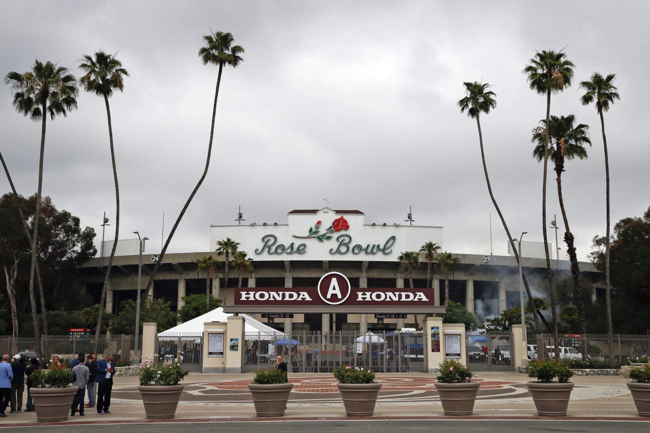 Le Stade Rose Bowl en mai 2017, à Pasadena, en Californie. (AP Photo/Jae C. Hong)