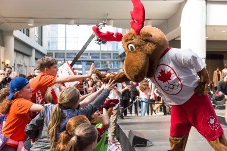 HBC Canada Kit Launch Komak lors du dévoilement de la collection d'Équipe Canada pour PyeongChang 2018, à Toronto, le 3 octobre 2017. (Photo : COC)