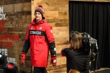 Max Parrot lors du dévoilement de la collection d'Équipe Canada pour PyeongChang 2018, à Toronto, le 3 octobre 2017. (Photo : COC)