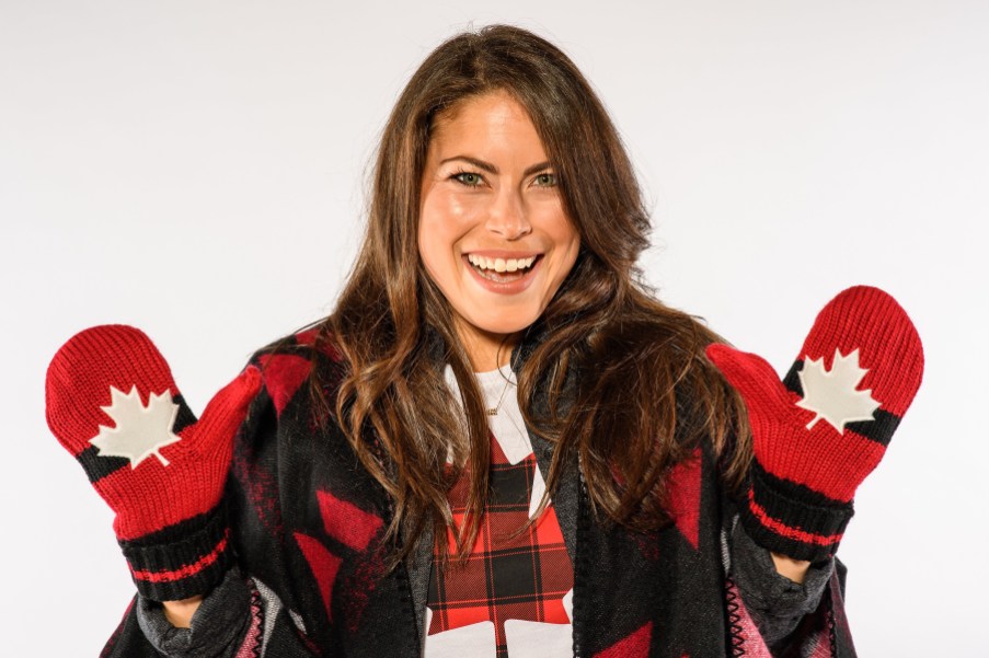 VE171003-1556 Roseline Filion lors du dévoilement de la collection d'Équipe Canada pour PyeongChang 2018, à Toronto, le 3 octobre 2017. (Photo : COC)