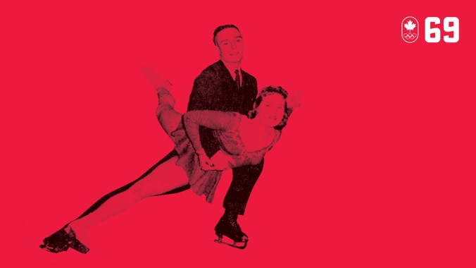 100 COUNTDOWN 69 HOR Pendant quatre ans, Barbara Wagner et Robert Paul sont restés invaincus, gagnant quatre fois de suite le titre de champions du monde et remportant la première médaille d’or olympique en patinage en couple pour le Canada. À Squaw Valley 1960 ils n’ont même pas été ébranlés lorsque leur musique s’est arrêtée brusquement et qu’ils ont dû recommencer. SOIS EXCELLENT