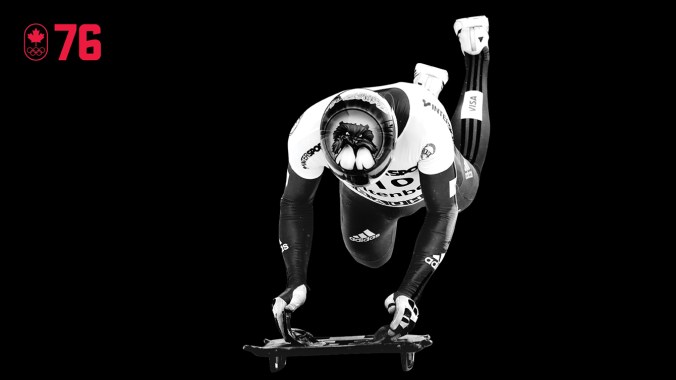 100 COUNTDOWN 76 HOR Jeff Pain a fait tout ce qui était nécessaire pour financer sa carrière en skeleton – de vendre des aspirateurs jusqu’à travailler en design paysager. Son dévouement pour son sport a payé avec deux titres mondiaux en 2003 et en 2005 suivis d’une médaille d’argent olympique à Turin 2006 où il a complété un doublé canadien. SOIS DÉTERMINÉ