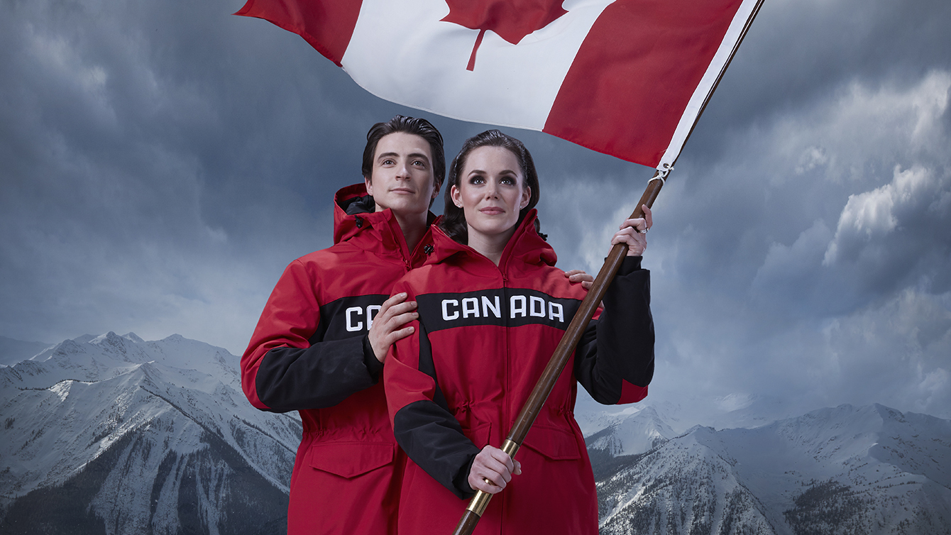 Équipe Canada - Tessa Virtue et Scott Moir - Porte-drapeaux