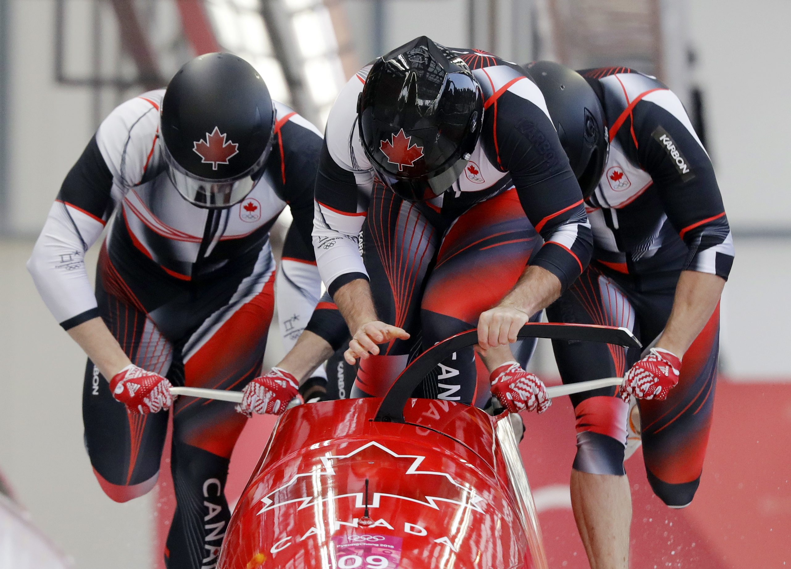 Equipe Canada-Bobsleigh-Justin Kripps-Jesse Lumsden-Alexander Kopacz-Oluseyi Smith-Pyeongchang 2018