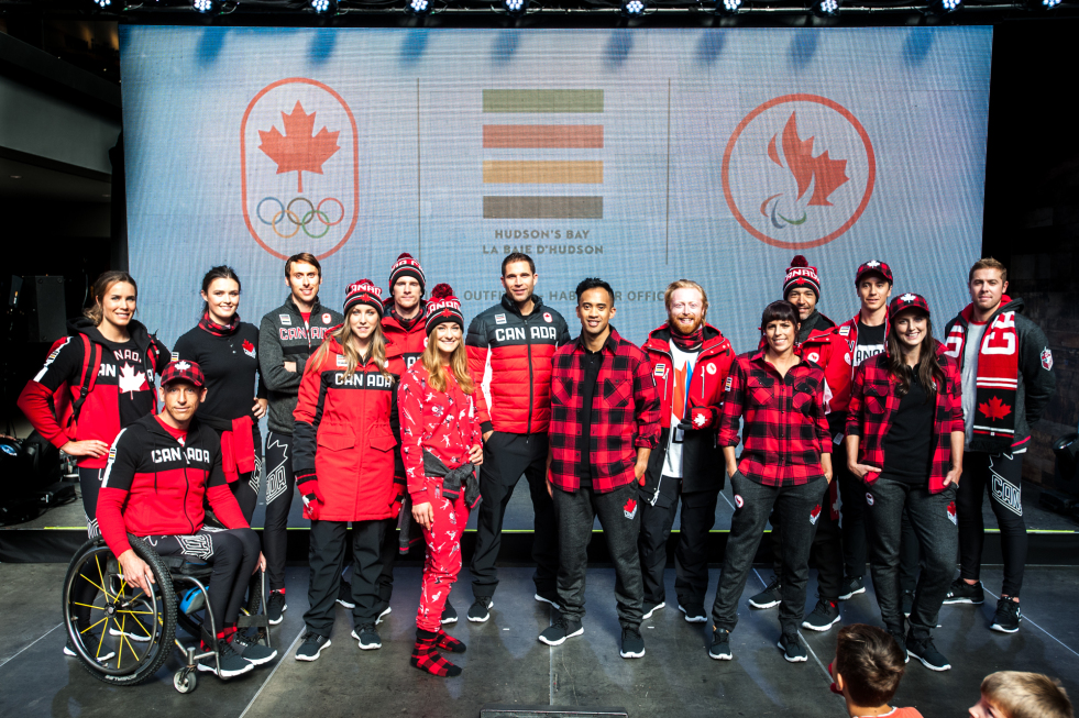 La collection officielle d'Équipe Canada par la Baie d'Hudson pour PyeongChang 2018 (Photo: Adam Pulicicchio)