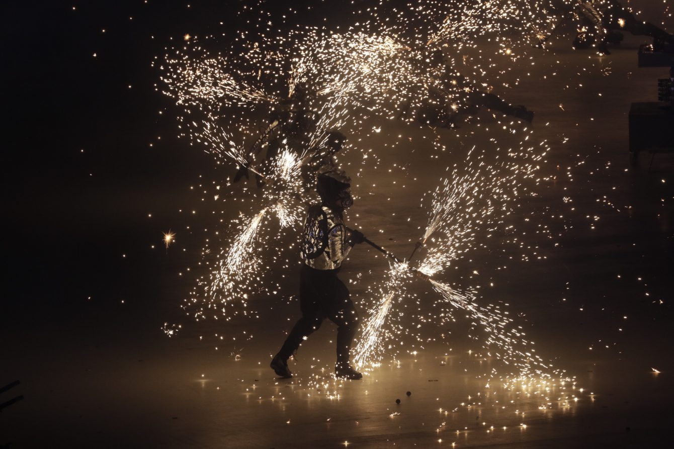 Les performances étaient très variées, mais tout aussi spectaculaires lors de la cérémonie. (Crédit: Comité olympique canadien)