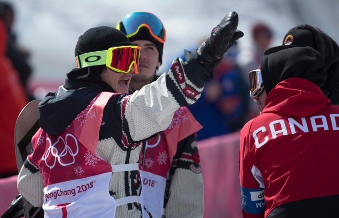 Sébastien Toutant et Mark McMorris. Photo COC/Jason Ransom
