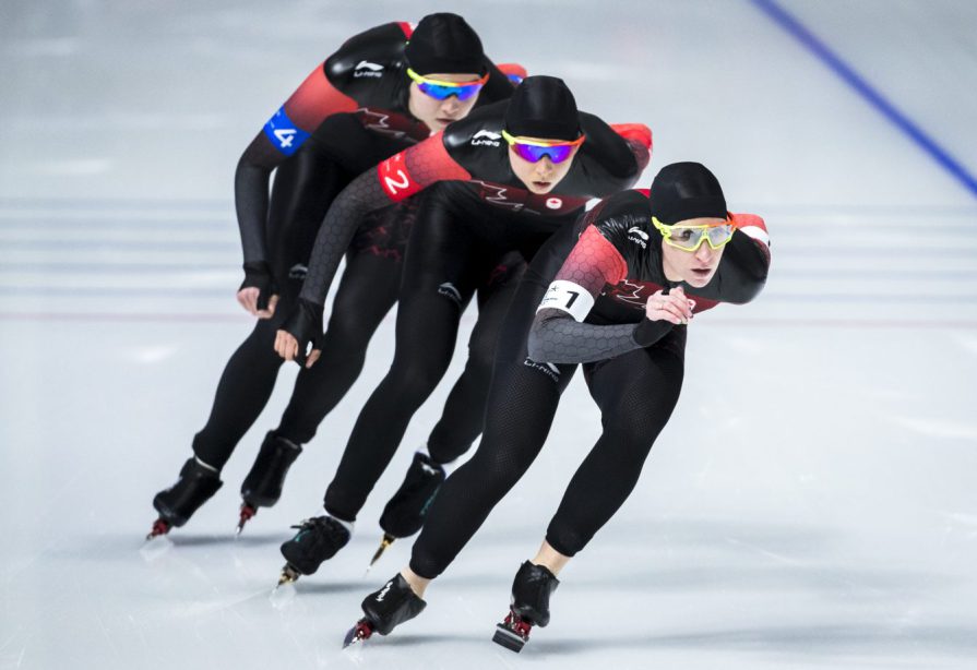 Ivanie Blondin, Keri Morrison et Isabelle Weidemann. Photo COC/David Jackson