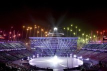 Des feux d'artifice ont lancé officiellement la cérémonie d'ouverture aux Jeux olympiques de PyeongChang 2018, le 9 février 2018. (Franck Fife/Pool Photo via AP)
