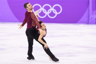 Meagan Duhamel et Eric Radford lors du programme libre chez les couples de l'épreuve par équipes aux Palais des glaces de Gangneung, le 11 février 2018. (Photo: Vincent /COC)